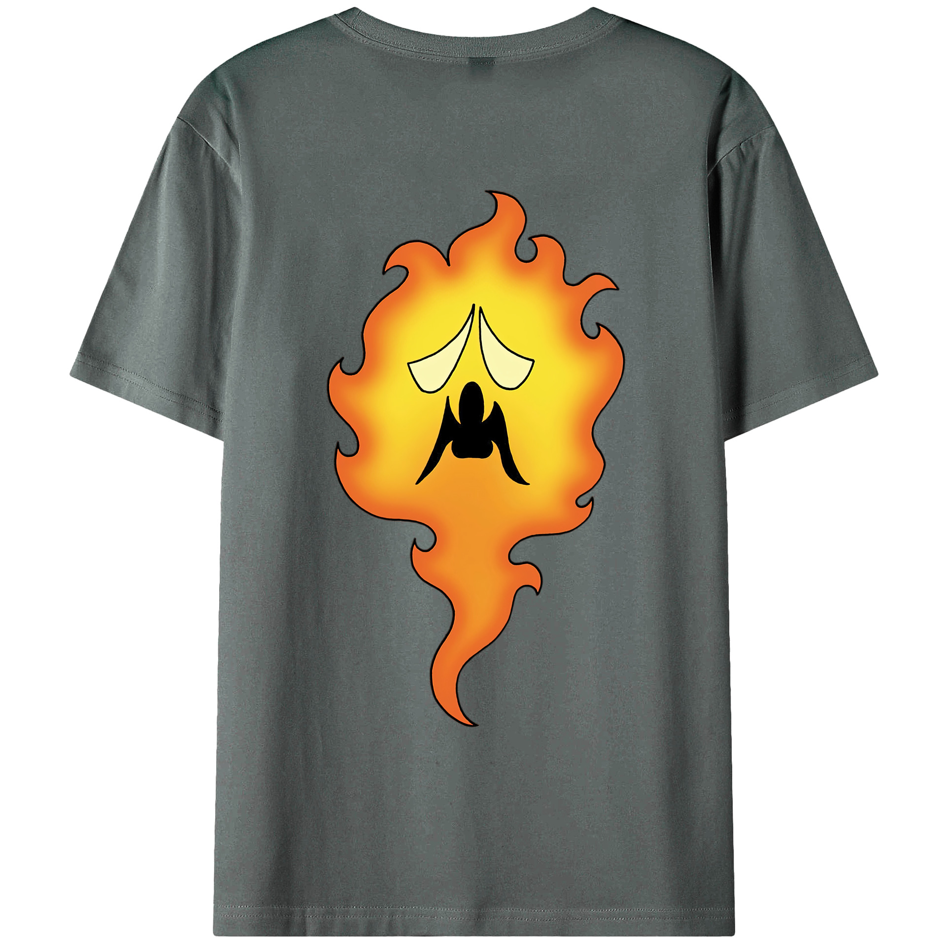 （画像用） ドラゴンクエスト Doragon Kuesuto Dragon Quest 綿100％ メンズ半袖Tシャツ（バックプリント） 通気性